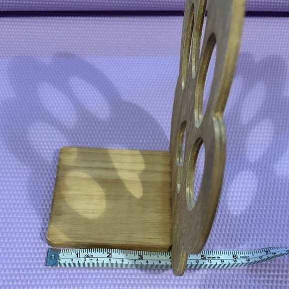 Paw Print Wood Book End or Urn Stand - Picture 3 of 5